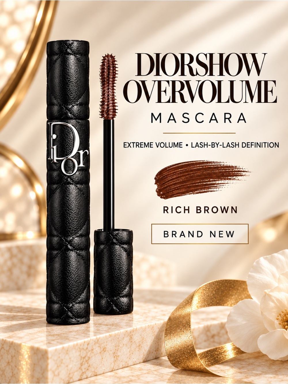DIOR -Diorshow Overvolume Extreme Volume Mascara 790 Brown NWOT Box $38